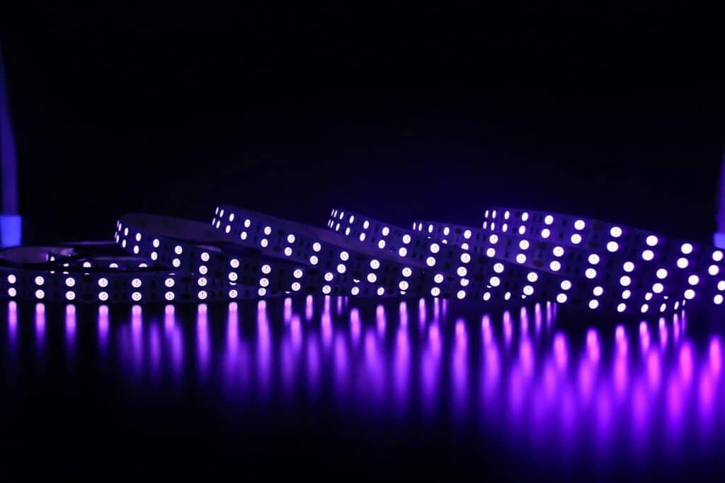 a large group of lights