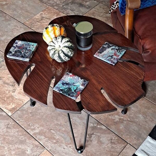 Make Your Own: Monstera Deliciosa (Swiss Cheese Plant) Leaf Coffee Table - End Table - Side Table - Art - Plant (DIGITAL TEMPLATE DOWNLOAD) - Image 9