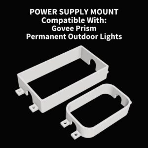 Govee Prism Power Supply & Control Module Mount Kit (Cable Not Included)- Black OR White