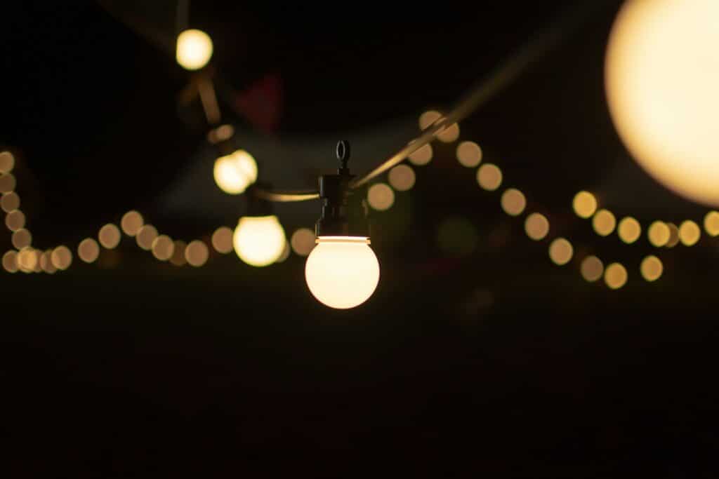 a group of lights